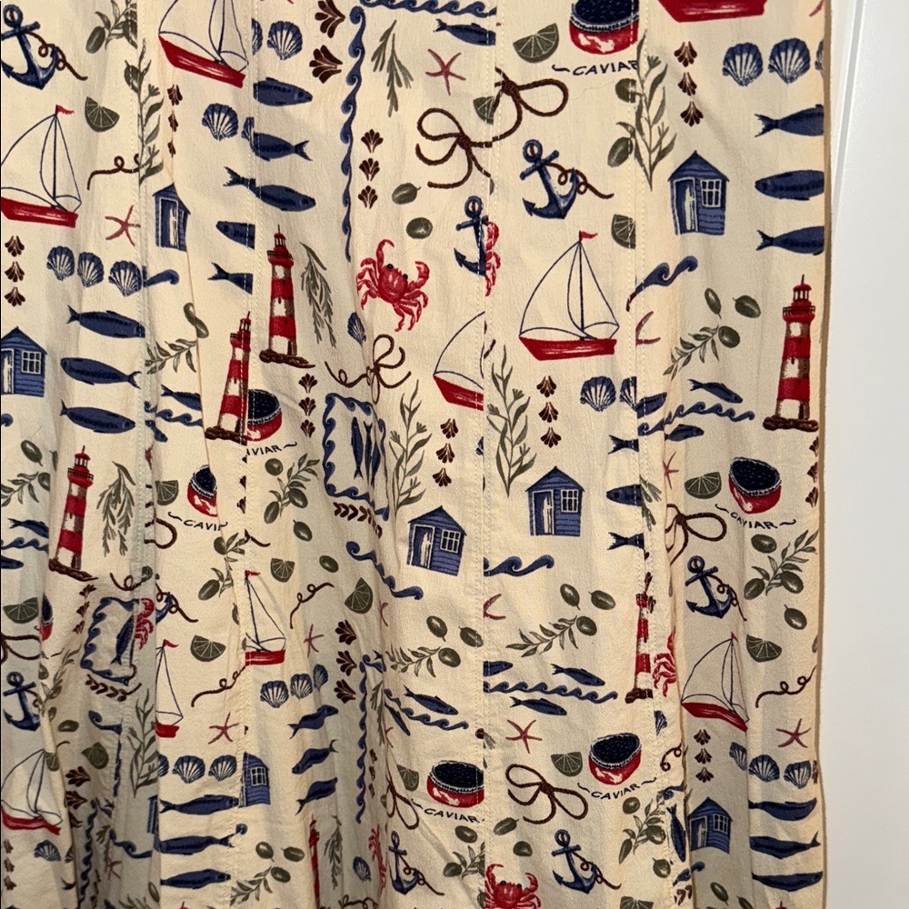 Abercrombie & Fitch Cream Nautical Sardine Dress - Picture 2 of 4